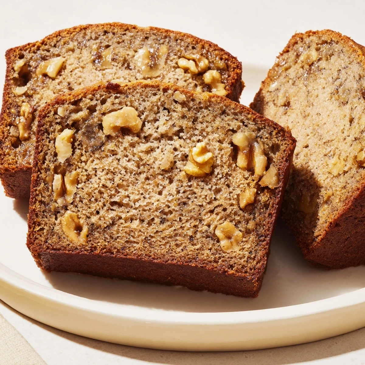 A freshly baked Simple Banana Bread, showing a tender crumb, ready to slice and serve.