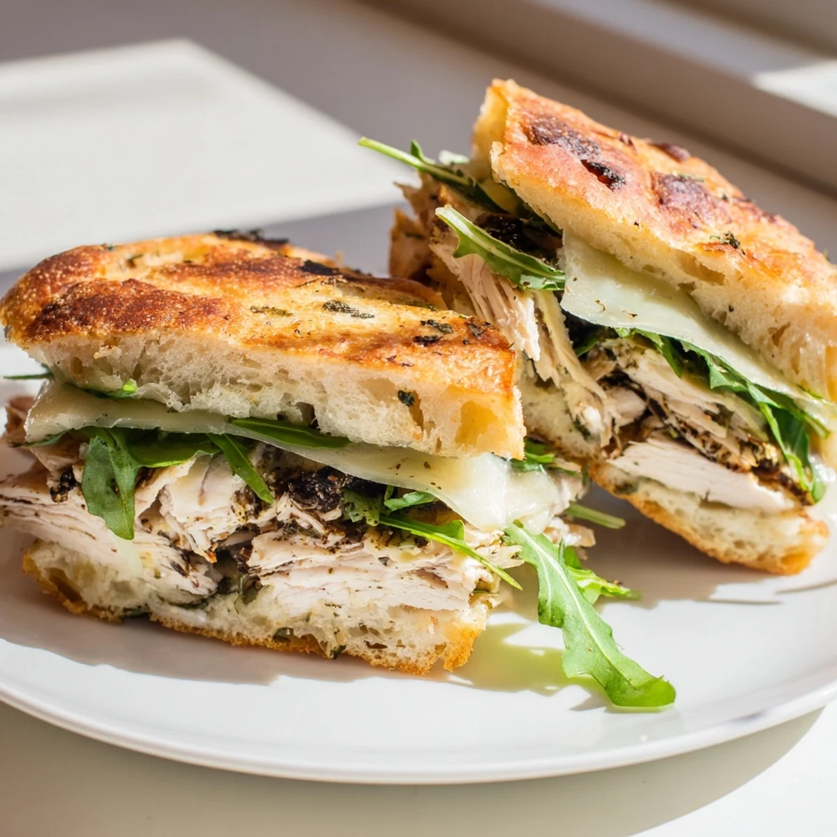 Gooey mozzarella and shredded chicken between pizza slices make this Leftover Pizza Chicken Sandwich irresistible.