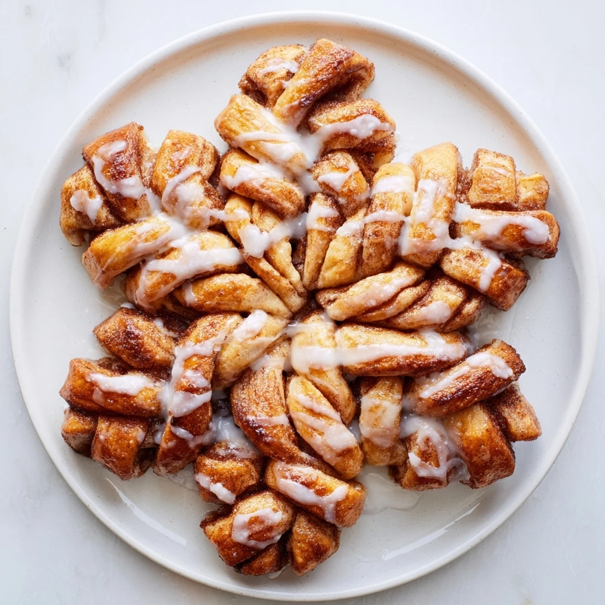 Cinnamon Roll Snowflake Delight