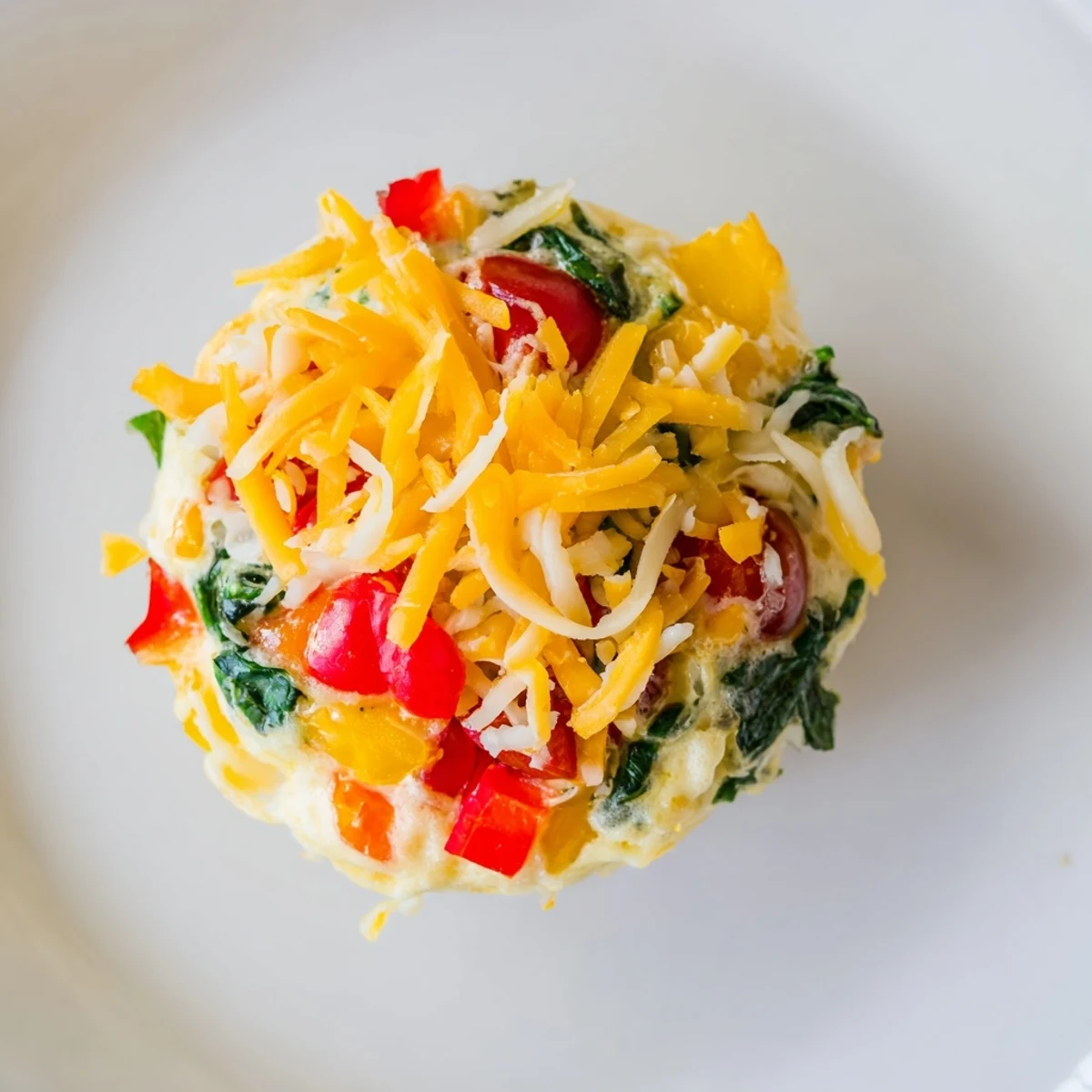 A close-up of steaming Customizable Egg Muffins shows the savory filling, ready to enjoy alongside your morning coffee.