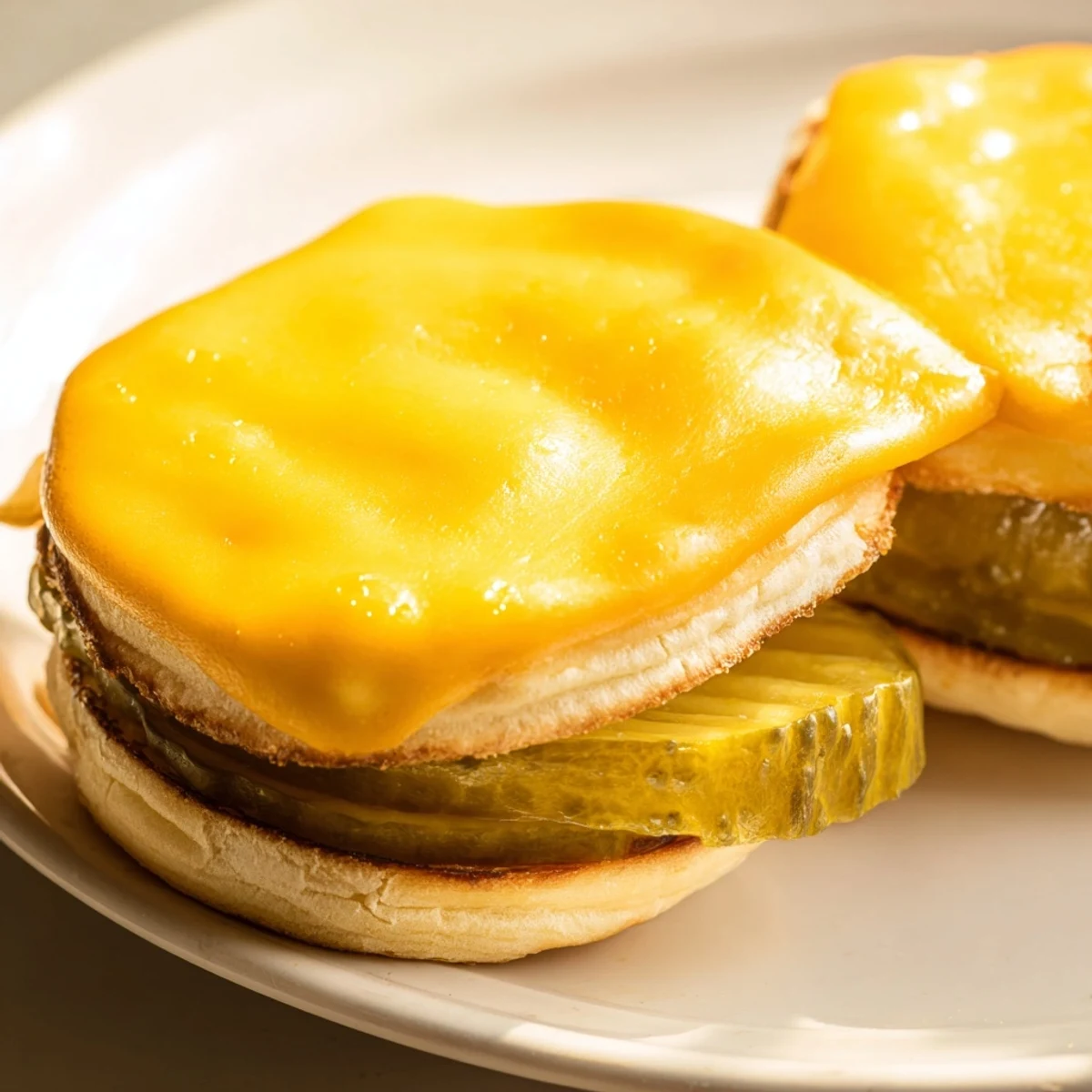 Homemade Pickle Bread Sandwich, boasting sharp cheddar and dill pickles, ready for a savory snack.