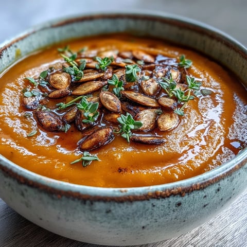 Velvety roasted Butternut Squash Soup with creamy coconut milk, warmly spiced and ready to serve.
