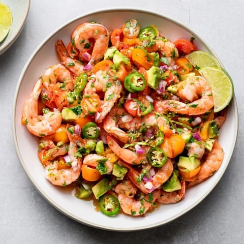 Light Fresh Shrimp Ceviche