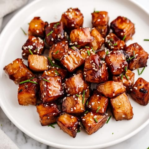 A close-up of delicious Air Fryer Chicken Bites, perfectly caramelized, ideal for appetizers and satisfying your cravings.