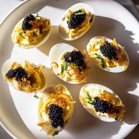 Deviled Eggs with Caviar