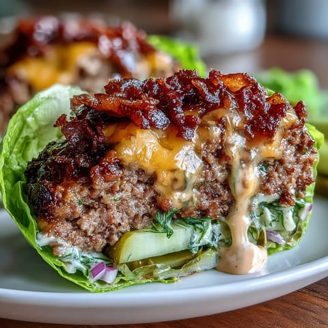 Keto Cheeseburger Lettuce Wraps