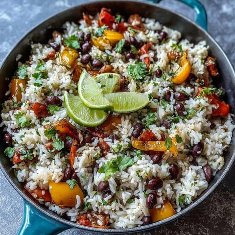 One-Pan Vegan Fajita Rice