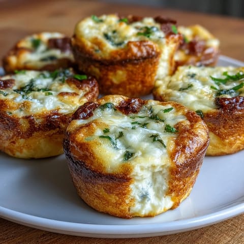 Protein-packed egg bites featuring creamy cottage cheese, spinach, and bell peppers—ideal for meal prep and on-the-go snacking.  