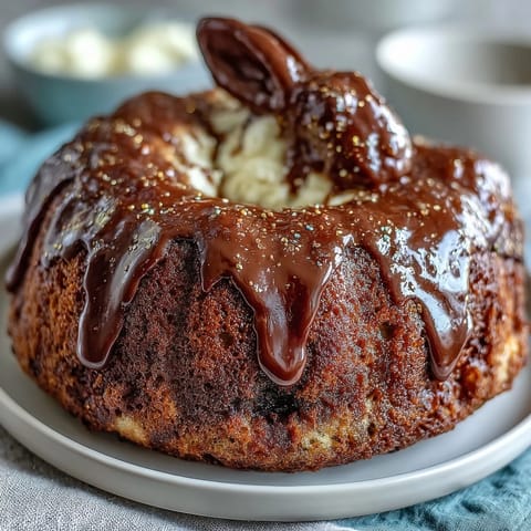 Sparkle Easter Bunny Cake