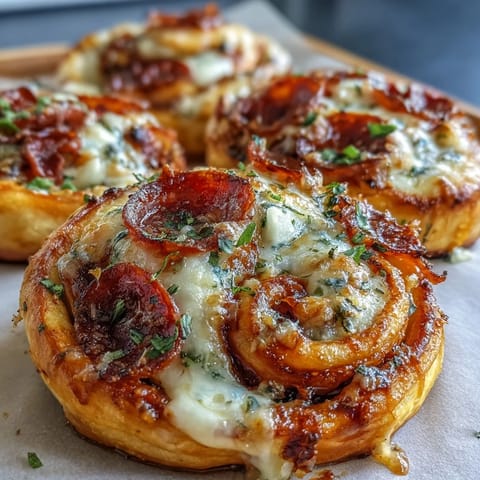 Pizza Pinwheels Pepperoni Mozzarella