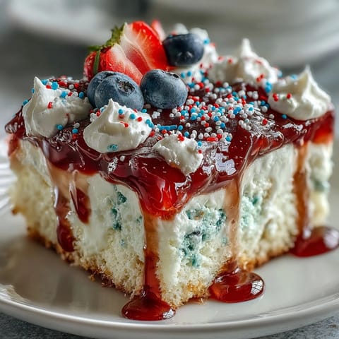 Memorial Day Poke Cake