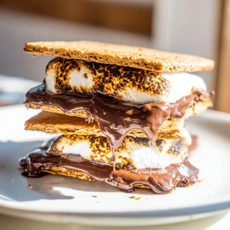 Warm, gooey Air Fryer Smores are sandwiched with golden marshmallows and rich chocolate, ready to enjoy in minutes.  