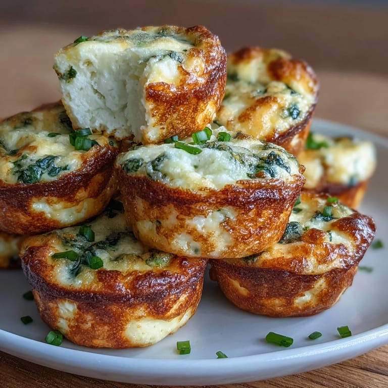 Easy cottage cheese egg bites bursting with melted cheese and fresh vegetables, perfect for brunch or a nutritious snack.