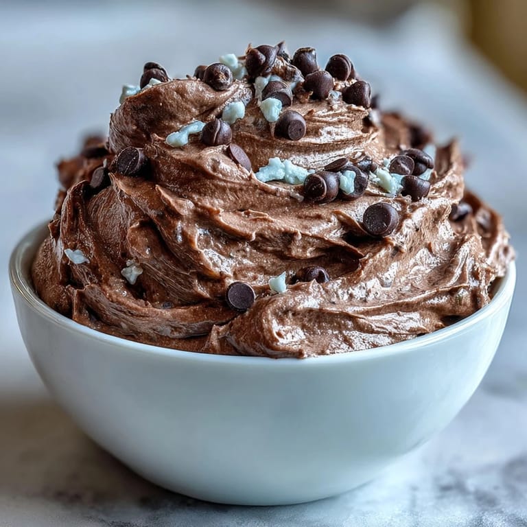 Rich and indulgent cottage cheese brownie batter dip paired with an assortment of fresh fruit for a guilt-free treat.