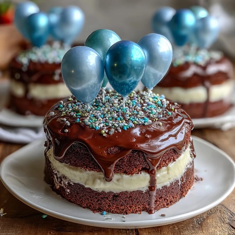 Elegant graduation cake with two tiers of moist vanilla sponge, smooth buttercream frosting, and cheerful balloon decorations, ideal for honoring graduates in style.