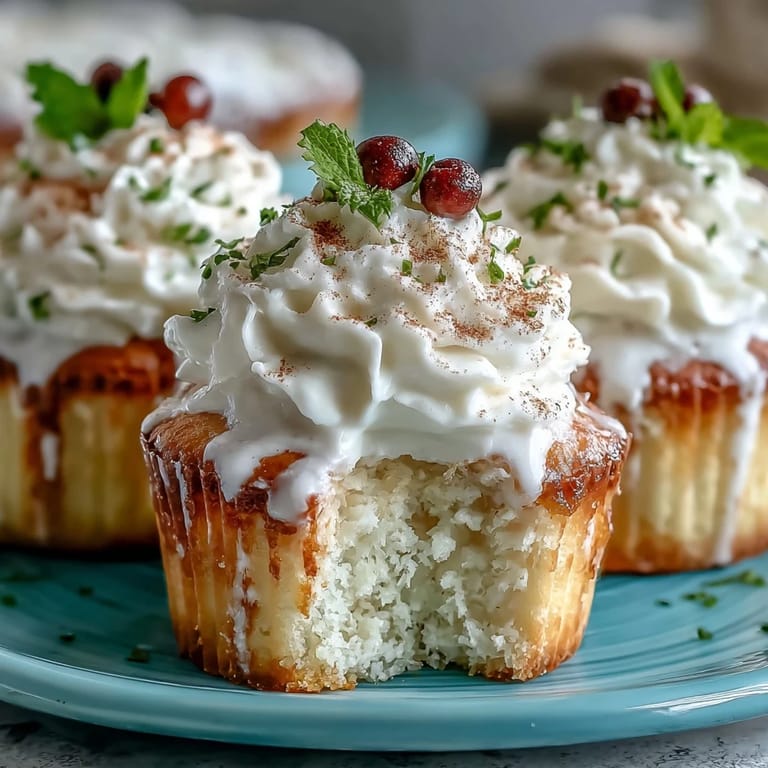 Fluffy Cinco de Mayo Tres Leches Cupcakes drenched in a three-milk mixture and finished with vanilla whipped cream.