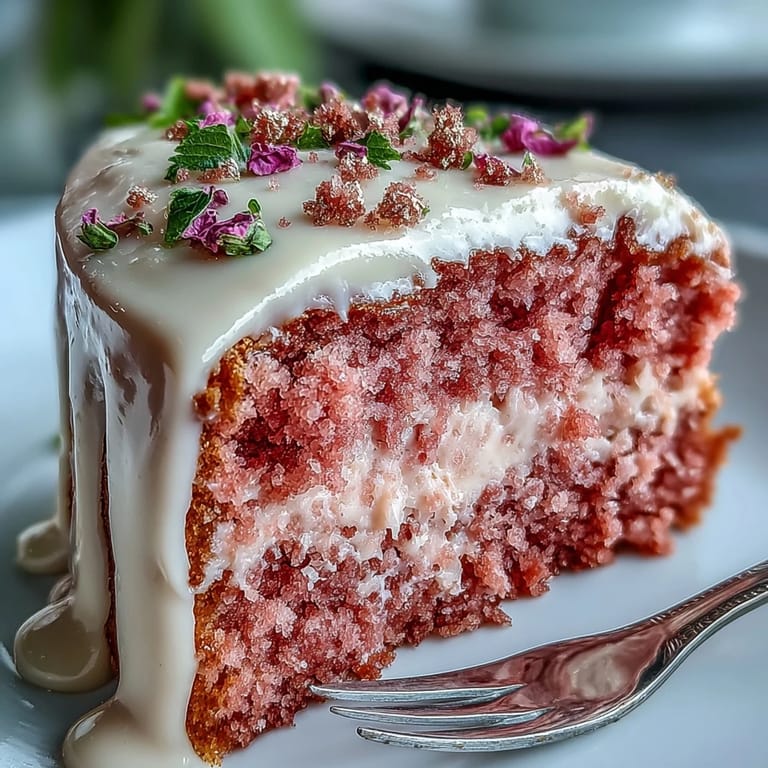 Luxurious Bridal Shower Rosé Velvet Cake, a sweet pink confection.