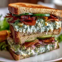 Elegant Kentucky Derby Tea Sandwich Trio on a tiered platter with cucumber, egg salad, and ham varieties, perfect for Southern gatherings.  